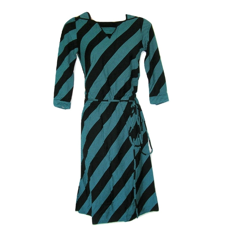NWT y2k retro cotton soundgirl blue stripes dress